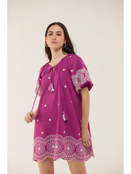 Calling June - Purple Heather Dress