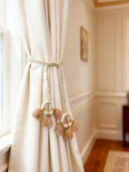 Life n Colors - Spring Haven Handcrafted Macrame Curtain Tie Back