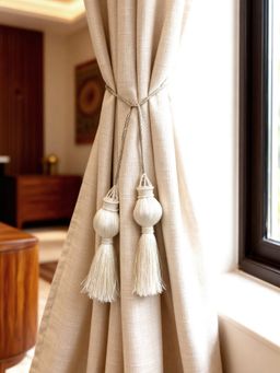 Life n Colors - Moonlit Handcrafted Ornate Curtain Tie Back