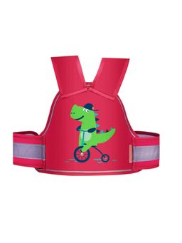 Chinmay Kids - Red Two Wheeler Reflective Strips Portable Seat Belt Baby Carriers (1-12 Years)