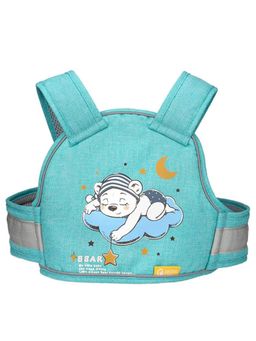 Chinmay Kids - Blue Two Wheeler Reflective Strips Portable Seat Belt Baby Carriers (1-12 Years)