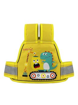 Chinmay Kids - Yellow Two Wheeler Reflective Strips Portable Seat Belt Baby Carriers (1-12 Years)