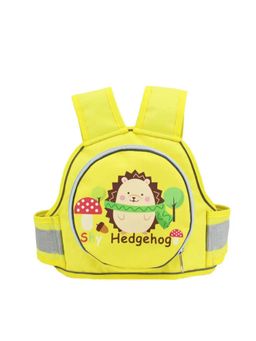 Chinmay Kids - Yellow Two Wheeler Reflective Strips Portable Seat Belt Baby Carriers (1-12 Years)