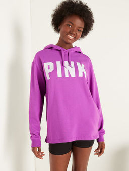 Victoria's Secret - Purple Fleece Campus Sweatshirt (XS)