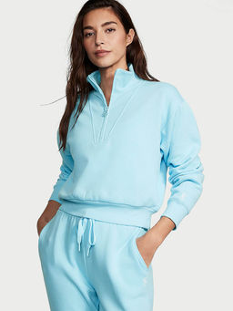 Victoria's Secret - Cotton Fleece Half-Zip Pullover Sweatshirt