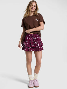 Victoria's Secret - Brown Campus Cotton T-Shirt