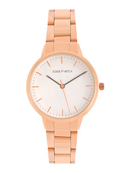 Joker and Witch - Joker & Witch Tokyo White Dial Rose Gold Metallic Strap Watch AMWW619 (M)