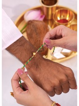 Tangerine - 22K Gold Plated Aam Rakhi
