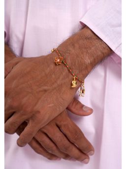 Tangerine - 22K Gold Plated Bagh Rakhi