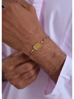 Tangerine - 22K Gold Plated Bhai Rakhi