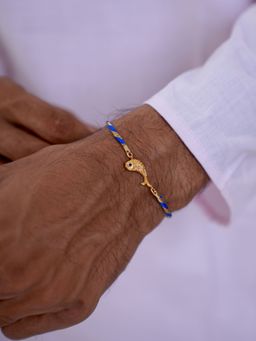 Tangerine - 22K Gold Plated Meen Rakhi