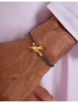 Tangerine - 22K Gold Plated Meethu Rakhi