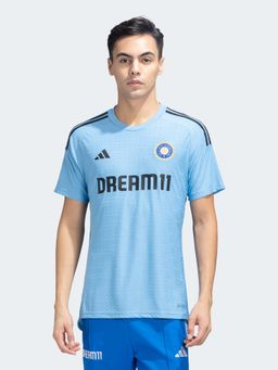 adidas - Indcri Trn Jysm Men Blue Cricket Jersey T-Shirt