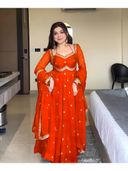 Orange color option, Sold out, Currently selected