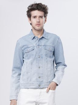 HIGHLANDER - Men Blue Solid Shacket