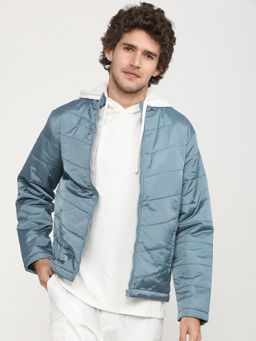 HIGHLANDER - Men Blue Solid Puffer Jacket