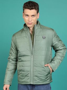 HIGHLANDER - Men Olive Solid Puffer Jacket