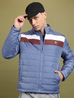 HIGHLANDER - Men Blue Stripes Puffer Jacket