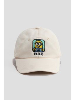 H&M - Boys White Printed Twill Cap