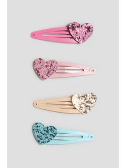 H&M - Girls Yellow 4-Pack Hair Clips