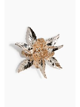H&M - Women Gold Flower-Shaped Hair Clip