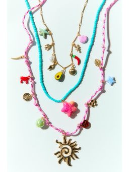 H&M - Women Blue Three-Strand Necklace
