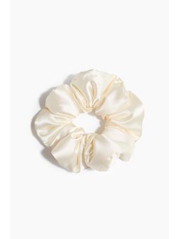 H&M - Women White Satin Scrunchie