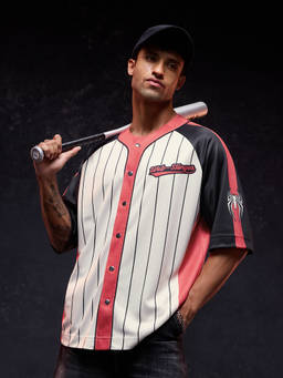 The Souled Store - Official Marvel Spider-Man: Baseball 62 Men Baseball Shirt
