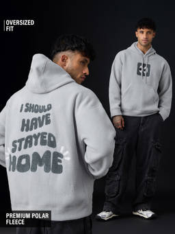 The Souled Store - Pullover Hoodie: Just Stay Home Men Oversized Hoodies