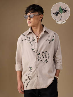 The Souled Store - Cotton Linen: Ant Life Men Cotton Linen Shirts