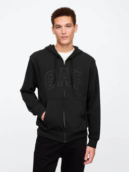 GAP - Men'S Logo Regular-Fit Zip-Front Sweatshirt