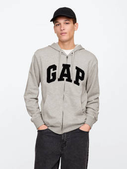 GAP - Men'S Logo Regular-Fit Zip-Front Sweatshirt