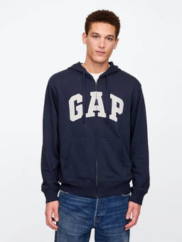 GAP - Men'S Logo Regular-Fit Zip-Front Sweatshirt