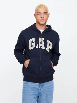 GAP - Men'S Logo Regular-Fit Zip-Front Sweatshirt