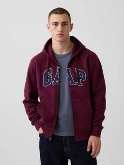 GAP - Men'S Logo Regular-Fit Zip-Front Sweatshirt