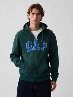 GAP - Men'S Logo Regular-Fit Zip-Front Sweatshirt