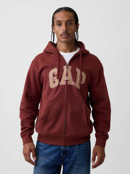 GAP - Men'S Logo Regular-Fit Zip-Front Sweatshirt