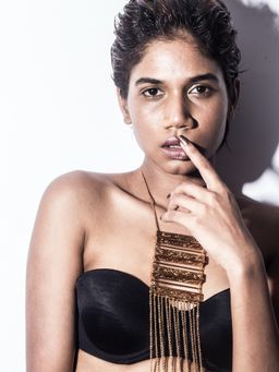 Dhwani Bansal - Inaayat Necklace With Filligree Work In 22K Antique Gold Plated Brass