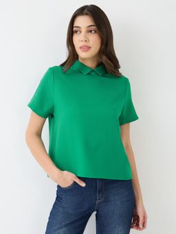 Globus - Women Green Solid Top