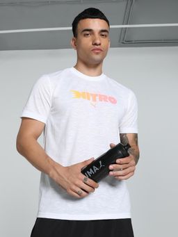 Puma - Graphic Run Nitro Running Mens White T-Shirt