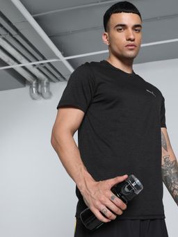 Puma - Run Favorite Heather Running Mens Black T-Shirt
