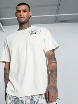 Puma - Melo Bucks Oversized Fit Basketball Mens White T-Shirt