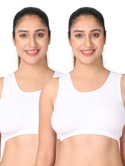 Adira - Pack Of 2 Sleep Bras - White