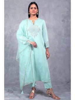 Asaga - Women Blue Noor Kurta with Pant and Dupatta