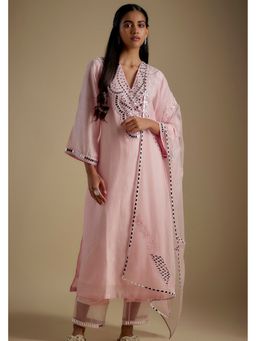 Asaga - Women Pink Runique Kurta with Pant and Dupatta