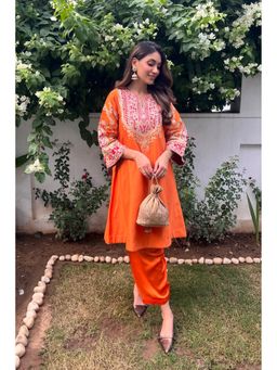 Sheetal Batra - Orange Kurta with Salwar