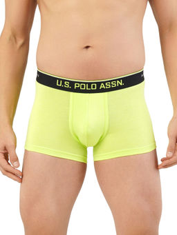 U.S. POLO ASSN. - Men Lime Green I707 Natural Cotton Trunks