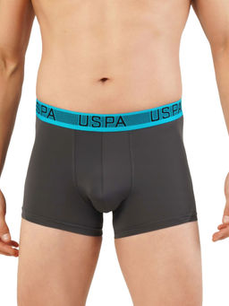 U.S. POLO ASSN. - Men Dark Grey I709 Natural Nylon Trunks