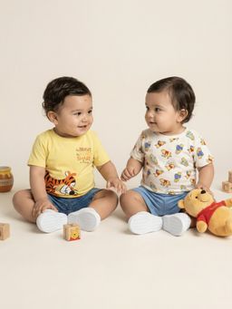 Nautinati - Baby Boys Pure Cotton Disney Winnie the Pooh Print T-shirts