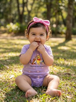 Nautinati - Baby Girls Pure Cotton Disney Winnie the Pooh Print Romper